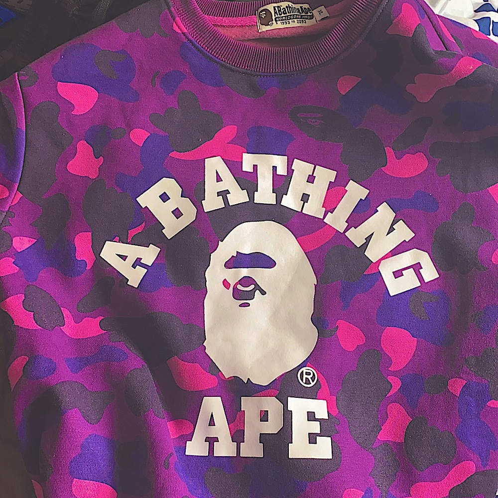 Bathing ape authentic sweatshirt